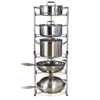 Kệ để đồ nhà bếp 5 tầng inox 304 cao cấp, giá để xoong nồi có thể thay đổi sang kệ 2 tầng, 3 tầng, 4 tầng