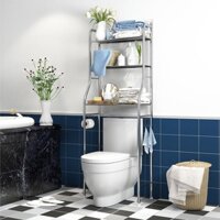 Kệ Để Đồ Sau Bồn Cầu INOX 3 Tầng