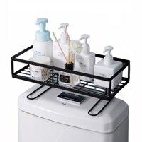 Kệ để đồ toilet KG20 để dầu gội, sửa tắm..gắn bồn cầu tiện lợi không cần khoan, chất liệu sơn tĩnh điện dài 34cm - Hàng chính hãng