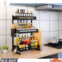 Kệ để gia vị 3 tầng inox sơn tĩnh điện cao cấp