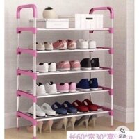 🍀KỆ ĐỂ GIÀY DÉP 5 TẦNG KHUNG INOX
