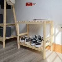 Kệ Để Giày Dép Cao Cấp LHome Giá Để Giầy Gỗ 2 Tầng Rộng 50cm Kệ Gỗ Để Đồ Trang Trí Decor Đơn Giản Tiện Lợi