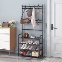 Kệ để giày dép chữ L , có móc treo quần áo