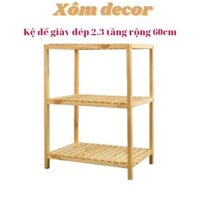 kệ để giày dép. kệ gỗ 3 tầng ngang 60cm