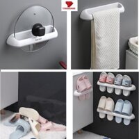 Kệ để giày dép OENON Hàn Quốc , Thanh Cài dép , dán tường & nhà tắm & mốc khăn & nấp nồi nhà bếp Thông Minh