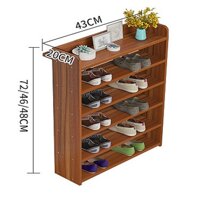 Kệ để giày đơn giản hộc tủ nhỏ lưu trữ thích hợp cho gia đình nhiều tầng đẹp - gỗ ốc chó - 72x43