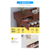 Kệ để giày đơn giản hộc tủ nhỏ lưu trữ thích hợp cho gia đình nhiều tầng đẹp - gỗ ốc chó - 113x100