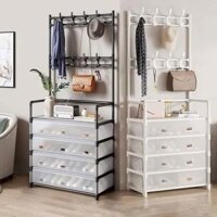 Kệ để giày khung thép, Kệ đựng giày dép chữ L có lớp nhựa PP lót chống bụi