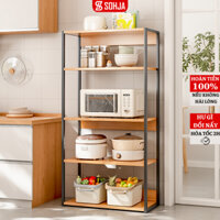 Kệ để lò vi sóng 3 4 5 tầng khung thép sơn tĩnh điện thương hiệu SOHJA - SM05