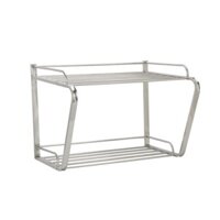 Kệ để lò vi sóng inox 304 chữ D treo tường loại lớn cao cấp Goda, không gỉ sét, độ bền cao