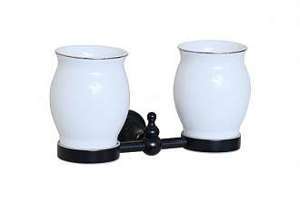 Kệ để ly đôi bằng đồng Kanly GCK08B