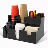 Kệ để ly nhựa, ly giấy quán cafe trà sữa.