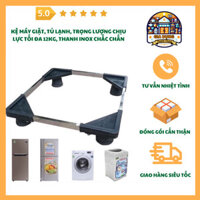 Kệ Để Máy Giặt Tủ Lạnh Đa Năng Chịu Lực 12kg Thanh Inox Giá Rẻ Chắc Chắn