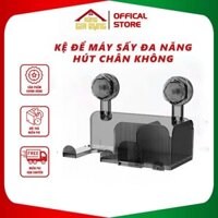 Kệ để máy sấy tóc đa năng hút chân không, không cần khoan đục không keo dính tường