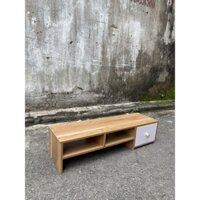 Kệ để máy tính, kệ để bàn làm việc 2 tầng có ngăn kéo bằng gỗ công nghiệp 17mm dày dặn