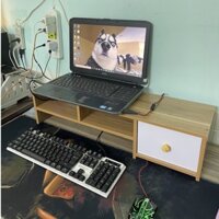 KỆ ĐỂ MÁY TÍNH, LAPTOP KÈM KỆ SÁCH CÓ NGĂN KÉO MẪU MỚI NHẤT