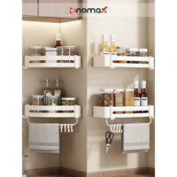 Kệ để nhà tắm Enomax đa năng dán tường / khoan tường, chất liệu nhôm hàng không chịu lực cao ( Eno -0110)