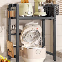 Kệ Để Nồi Cơm Điện, Kệ Nhà Bếp Đa Năng Để Lò Vi Sóng, Kích Thước Kệ Có Thể Điều Chỉnh, Khung Thép Cacbon Bền Nhẹ