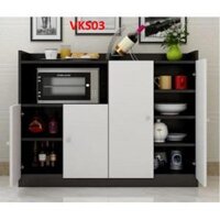 Kệ để nồi cơm điện lò nướng , lò vi sóng VKS03 - Trắng đen