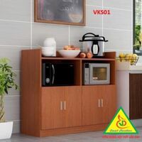 Kệ để nồi cơm điện lò nướng, lò vi sóng tủ bếp VKS01 - Vân gỗ nâu đỏ