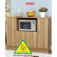 Kệ để nồi cơm điện lò nướng, lò vi sóng tủ bếp VKS02 - Vân gỗ vàng