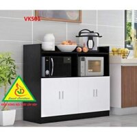 Kệ để nồi cơm điện lò nướng, lò vi sóng tủ bếp VKS01 - Trắng đen