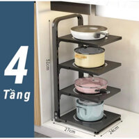 Kệ để nồi, xoong chảo 4 tầng