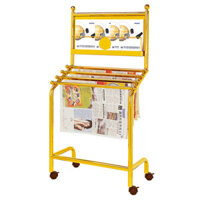 Kệ để sách báo tạp chí inox mạ vàng