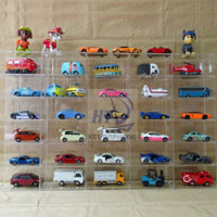 Kệ để xe mô hình bằng mica trong : kt cao 42cm x50 x 6cm