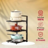 Kệ để xoong nồi chảo 4 tầng để đồ gầm bếp và tủ bếp thông minh