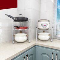 Kệ Để Xoong Nồi Inox 304 Giá Để Chảo Vung Dụng Cụ Nhà Bếp Đa Năng Tiện Dụng