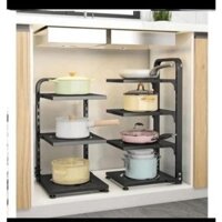 kệ để xoong nồi sắt sơn tĩnh điện, điều chỉnh độ cao phù hợp