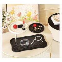 Kệ decor 2 tầng đựng nước hoa, mỹ phẩm,  Khay Chìa Khóa trang trí