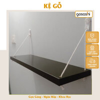 Kệ Decor Treo Tường Cao Cấp Phong Cách Tối Giảm, Nhiều Màu, Gỗ MDF Không Cong Vênh, Dễ Lắp Đặt Thương Hiệu Gosashi-KGTT - Đen