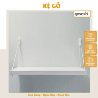 Kệ Decor Treo Tường Cao Cấp Phong Cách Tối Giảm, Nhiều Màu, Gỗ MDF Không Cong Vênh, Dễ Lắp Đặt Thương Hiệu Gosashi-KGTT - Trắng