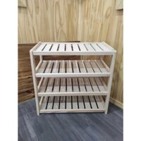 Kệ dép 4 tầng MKaizen - Giá để giày dép Decor - kệ dép bằng nan gỗ - kệ dép gỗ 4 tầng - kệ dép gỗ - kệ giày dép đa năng
