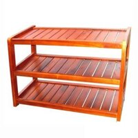 Kệ dép gỗ cao su 3 tầng 60cm