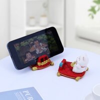 Kệ điện thoại mô hình Mèo thần tài thảm bay PVC biểu tượng tài lộc, bình an, dùng làm giá đỡ điện thoại-Go Home