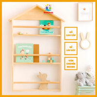 Kệ Đồ Chơi Cho Bé Kệ Gỗ Montessori Kích Thước Lớn Trang Trí, Decor Phòng Cho Bé Hàng Việt Nam