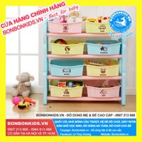 Kệ đồ chơi Newber cao cấp (Tặng kèm bộ bóng rổ và móc treo)