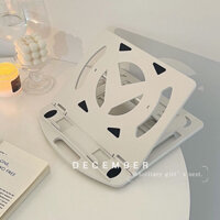 Kệ đỡ laptop ipad điều chỉnh cao thấp xoay 360 kèm giá để điện thoại - Sapo Decor 166