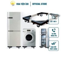 Kệ đỡ tủ lạnh, máy giặt có bánh xe tránh không bị dính nước, chống ẩm