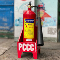 Kệ Đơn Bằng Tôn Thiếc Đựng 1 Bình Chữa Cháy