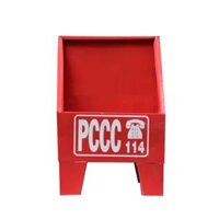 Kệ đựng 1 bình chữa cháy KB1 – Tôn sơn đỏ, có chữ PCCC 114