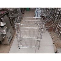Kệ đựng bát đĩa inox, kệ úp cốc 3 tầng