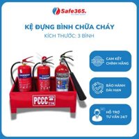Kệ Đựng Bình Chữa Cháy Bằng Tôn Thép Cứu Hỏa Chất Liệu Tôn Sơn Tĩnh Điện – Kệ Ba