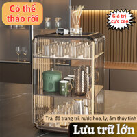 Kệ Đựng Bình Sữa/ Cốc Trà Trong Suốt MM HOUSE Tủ Đựng Rượu Vang Chất Liệu Arylic Chống Bụi Decor Nhà Cửa Hiện Đại