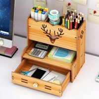 Kệ đựng bút bằng gỗ để bàn tiện lợi HV12