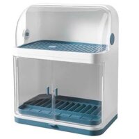 Kệ Đựng Chén Bát Có Nắp Đậy 2 Tầng - GrownTech.vn