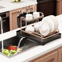 Kệ đựng chén đĩa có thoát nước thông minh 071